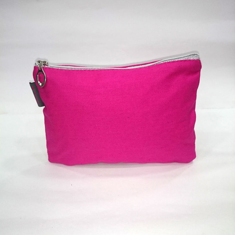 Solid Cosmetic/Travel Pouch in Pink Color - BestP : Best Product at Best Price