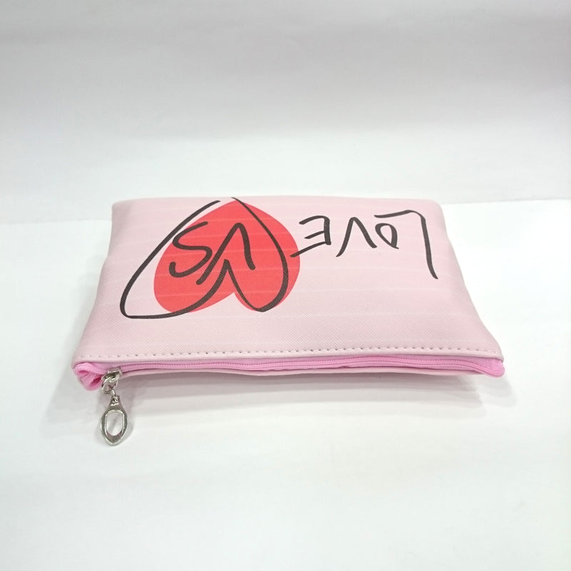 Love Print Cosmetic/Travel Pouch in Light Pink Color - BestP : Best Product at Best Price